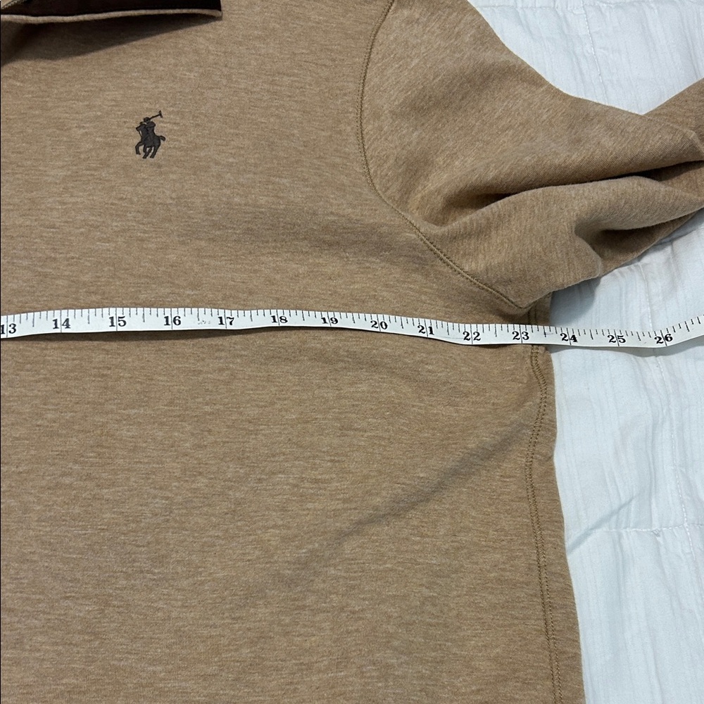 Polo Ralph Lauren Preppy Casual Beige Men's Luxury Jersey Pullover Large - Picture 10 of 11